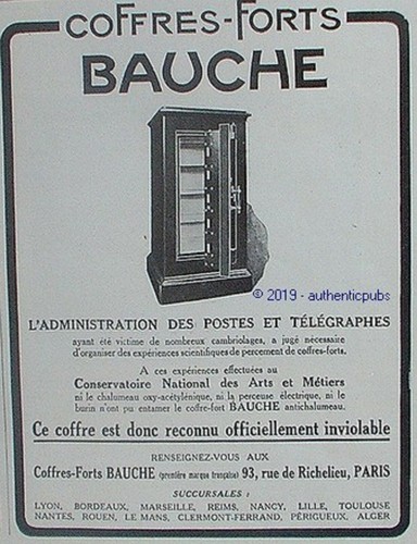 Publicite bauche coffres - coffres, forts
