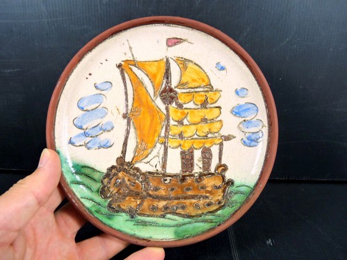 Vintage assiette faïence - assiette,