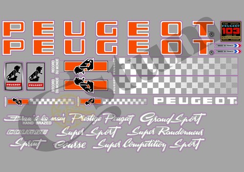 Peug506 stickers decals - stickers,