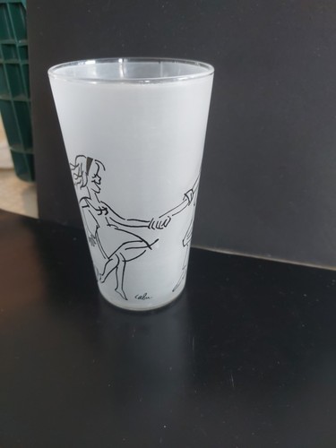 Cabu verre givré rare en - cabu, givrÉ.