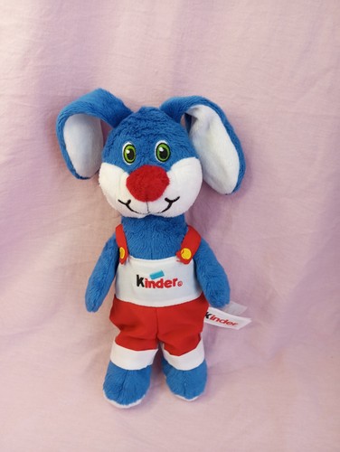 Peluche lapin bleu - bleu, blanc