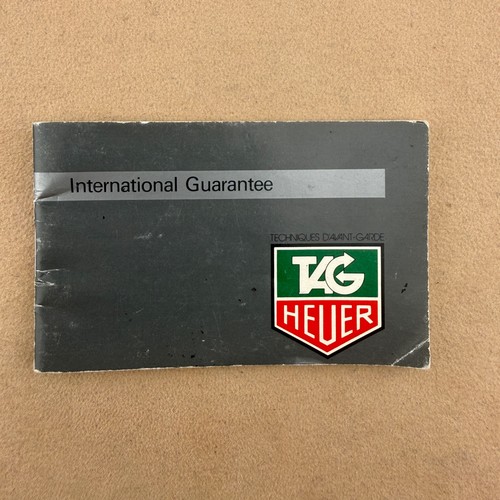 Livret garantie tag - garantie, heuer