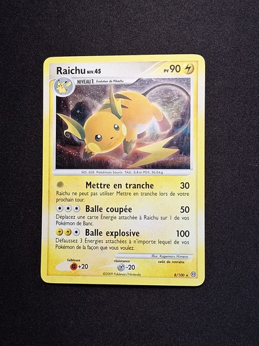Holo raichu 100 tempête - dp,