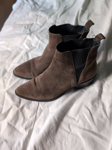 Minelli bottines cuir marron - bottines,