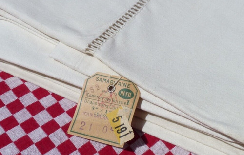 Ancienne toile lin - ancienne, drap
