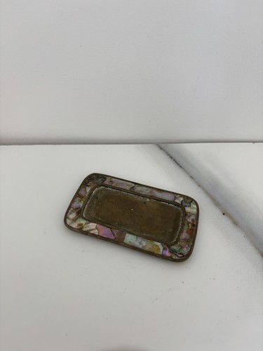 Vintage mexican brass abalone - mexican,
