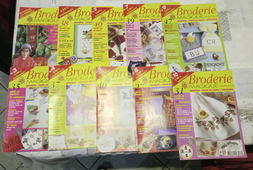 Revues broderie point de - 10,