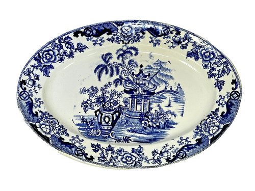 Plat ovale faience creil - ovale,