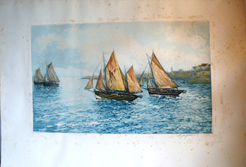 Alphonse lafitte aquatinte - ,