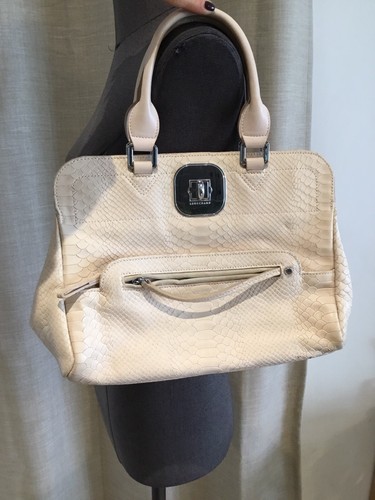 Authentique sac cuir beige - cuir,