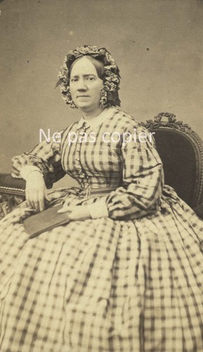 Femme vers 1865 cdv par - femme,