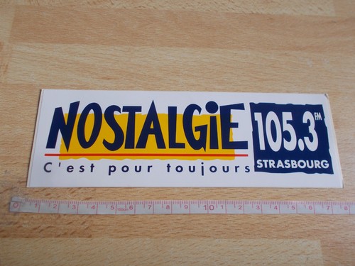 Autocollant radio nostalgie - autocollant,