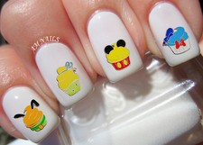 Disney cupcakes nail art - disney,