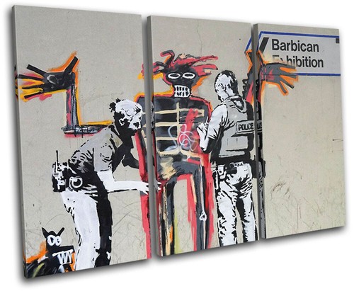 Police tribal abstract - abstract, banksy