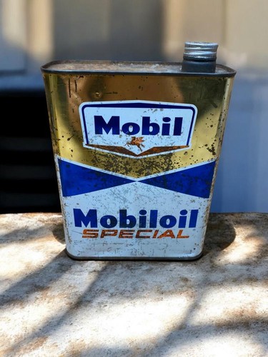 Bidon huile vintage mobil - vintage,