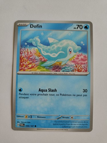 Carte pokémon dofin 059 167 - carte,