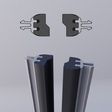 Paire d'aimants verticaux pour portes de douche lundi Novellini R10LUR1