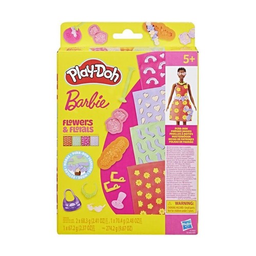 Play doh barbie - barbie, fleurs