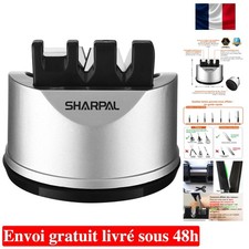 Aiguiseur de Couteaux Sharpal 191H - Outil 3 Niveaux avec Ventouse
