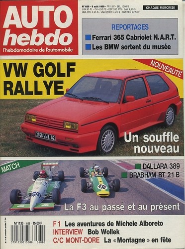 Auto hebdo 688 08 1989 - hebdo, 09/08/1989