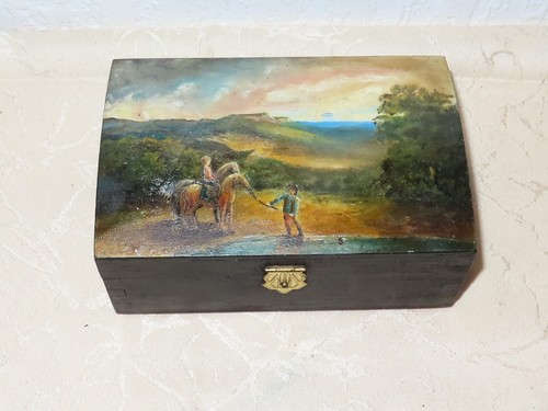 Ancienne boîte bois - ancienne, à