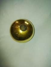 1 boule de pardon ancienne jaune or mercurisée en verre églomisé