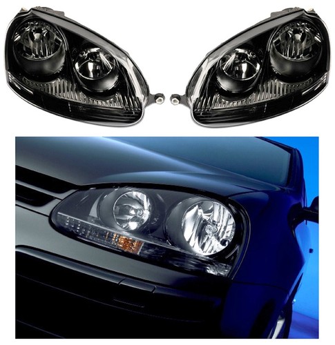 Phares noir pour golf v - 2, vw