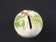 Tirelire ancienne faïence barbotine Saint Amand Hamage boule de neige