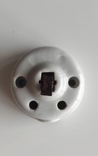 ANCIEN INTERRUPTEUR PORCELAINE MECANISME ET MODÈLE RARE VINTAGE COLLECTION LOFT