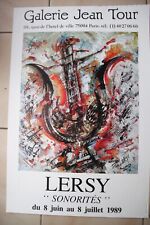 affiche  de peintre ancienne