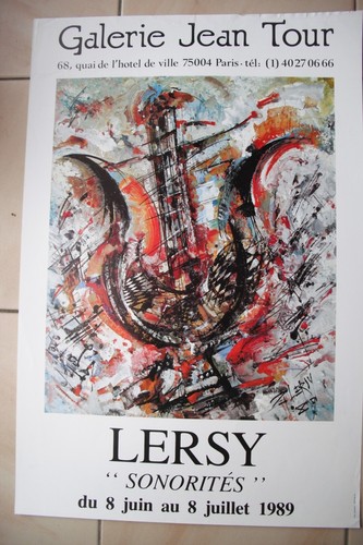 Affiche peintre ancienne - affiche, de