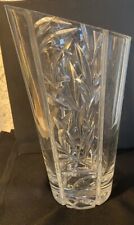 Ancien Grand vase Cristal Epais Année 1970 vintage/6606V5