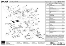 Jouef HO 040D– HJ2417-05 – Tampons, lampes et porte de boîte à fumée
