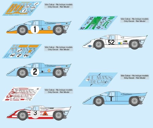 Décal porsche 917k daytona - décal,