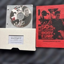 Les Mills Body Pump 50 CD VHS Tape version anglaise feuille Corio