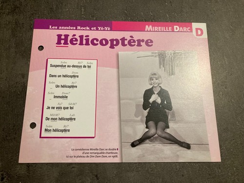 Carte fiche plaisir - carte, chanter