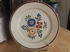 Ancien plat rond  demi creux