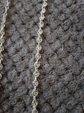 Sautoir En Argent 800 Chaine  De 1900 Maille Artisanale