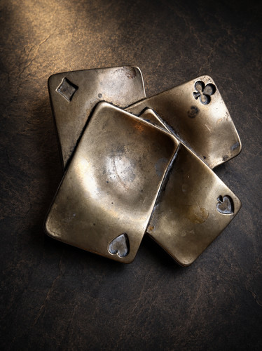 Cendrier vintage laiton - cendrier,