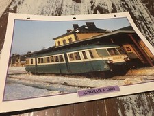 065 Autorail X2800 1957 Fiche collection ATLAS trains de légende X 2800