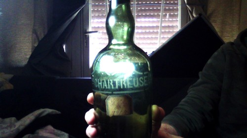 Bouteille vide chartreuse - bouteille,