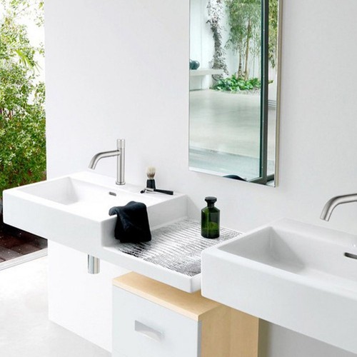 Robinet lavabo acier - lavabo, en