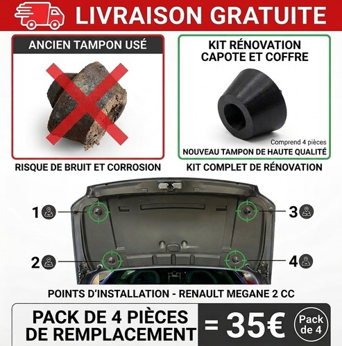 Silentbloc toit vitré malle - vitré,