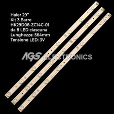 KIT 3 BARRES BANDES TV LED