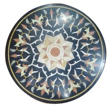 36 " Marbre Table Top Décorative  Pierre Handmade Maison Meuble