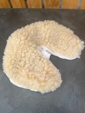 2 Housses têtières table de massage en pelage de mouton synthétique épais