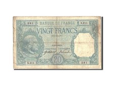 Billet, France, 20 Francs, 20 F 1916-1919 ''Bayard'', 1916, 1916-08-02, TB