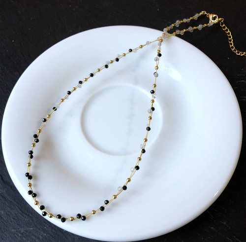 Collier bracelet 1 pierre - 2, en