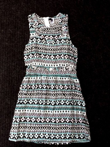 Divided mini dress - mini, multi