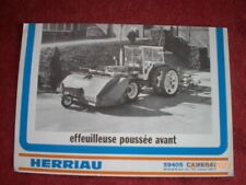 ANCIEN  PROSPECTUS   PUBLICITAIRE   EFFEUILLEUSE   POUSSEE    HERRIAU